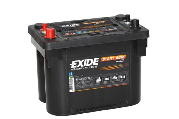 Akumulator EXIDE 50Ah 800A EM1000